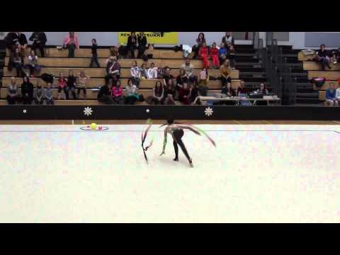 Viktoria Sitnikova UKR  ribbon junior Nord Christmas Cup 2013