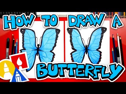 How To Draw Butterfly Emoji Realistic (Blue Morpho) 🦋