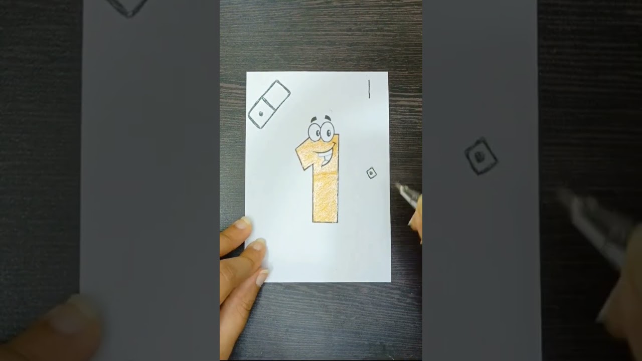 Number Flash Card - 1  #toddleractivities #preschool #forkids #learning #easy #math #diy #easytomake