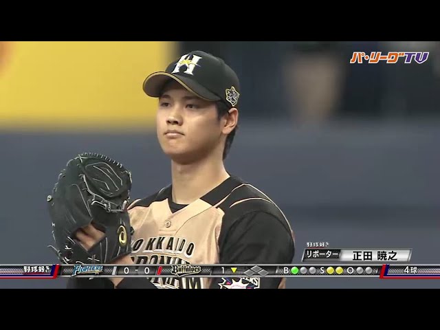 ファイターズ・大谷 KKKKKKKKKKK