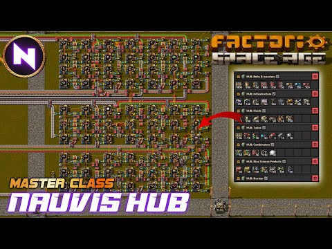 Make Everything With the NAUVIS STARTER HUB for SPACE AGE | Factorio Master Class/Tutorial