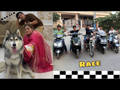 TALLi KI BIKE RACE LAGWA DI 😱 MAMI GHAR PR DOG LY AIY 😆