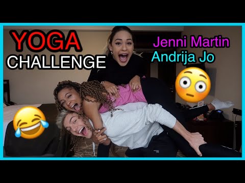 YOGA CHALLENGE WITH ANDRIJA JO AND JENNI MARTIN!!!!