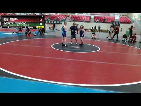 88-95 Lbs Round 2 - Everett Lovingood, Smoky Mountain Youth Wrestling Vs Zach Thelen, North Caroli