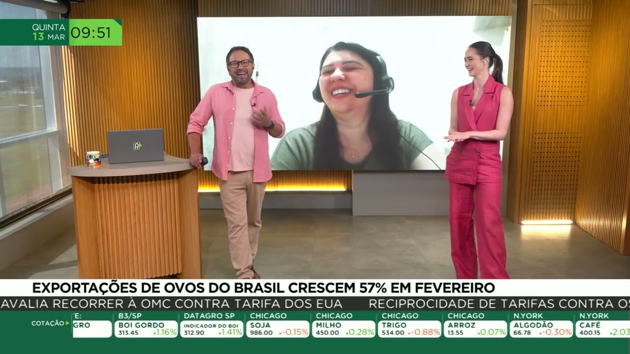 Exportações de ovos do Brasil crescem 57% em fevereiro