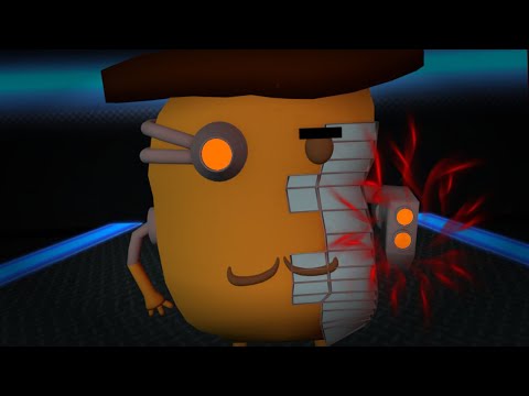 ROBLOX PIGGY CYBORG MR  P JUMPSCARE - Roblox Piggy Animation