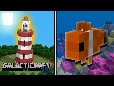 Encontrei um PEIXE GIGANTE e a Base dos PIRATAS ! - Galacticraft 365 - #002