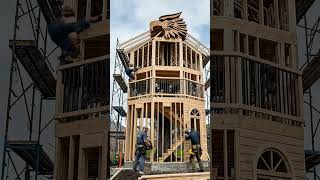 Building a Giant Eagle Treehouse Around a Living Tree 🦅🌳
