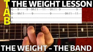 The Weight - The Band - Guitar Lesson WITH TABS