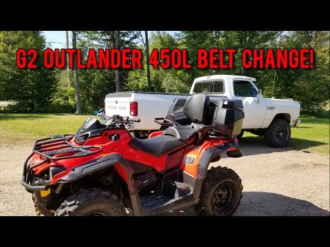 2016 Outlander 450L Belt Change!