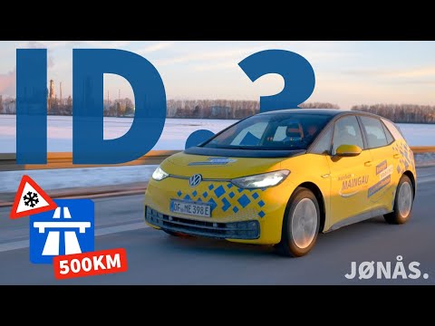 VW ID.3 long-distance test - 120 and 140 km/h on the highway (-10°C in winter)