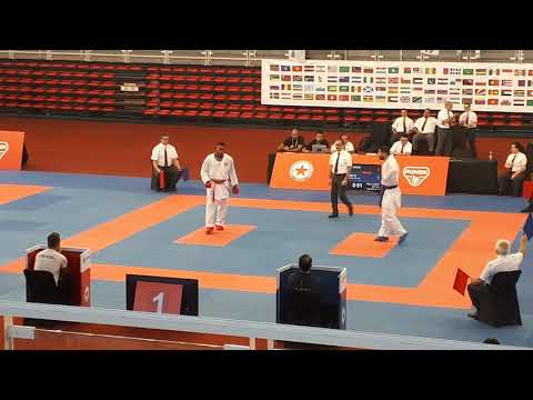 Ramos Adam bra vs Abazari Saleh iri in Male Kumite x84 Kg at Serie A Santiago 2020
