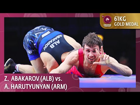 Gold Medal • FS 61Kg • Arsen HARUTYUNYAN (ARM) vs. Zelimkhan ABAKAROV (ALB)