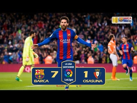 Barca 7-1 Osasuna (Liga 2016-17)