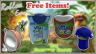 How to Get All 4 Items From Vita Coco The Coconut Grove Roblox