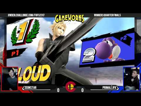 ZeonStar (Cloud) Vs. Primal . JFK (Yoshi) - WQF