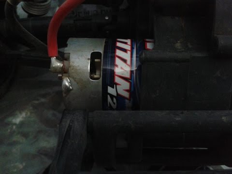 Traxxas Slash Titan 12T brushed motor cleaning maintenance
