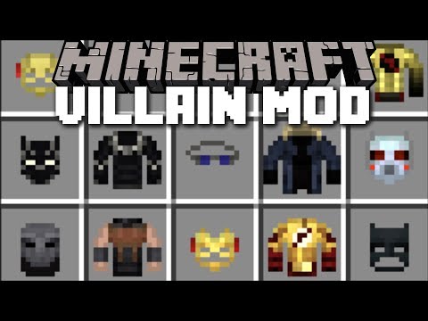Minecraft VILLAINS MOD / FIGHT AND SURVIVE THE SUPERHERO BATTLE!! Minecraft