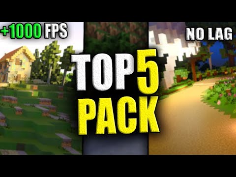Kai - Top 5 Minecraft Texture Pack For Low End PC | FPS Boost | lag fix low end pc