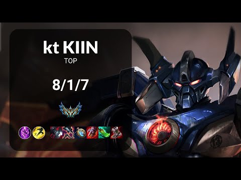 kt Kiin Aatrox vs T1 Zeus Graves TOP - KR CHALLENGER Patch 13.22
