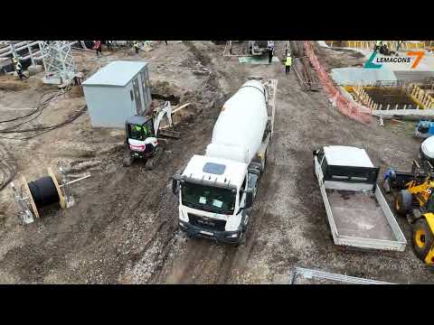 Livrare și turnare beton – Șantier Schela | Concrete delivery & pouring – Schela construction site