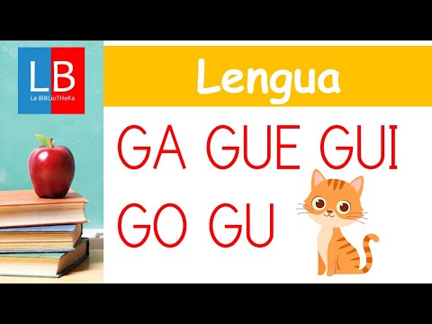 GA GUE GUI GO GU. Aprender a LEER para niños. ✔👩‍🏫PRIMARIA
