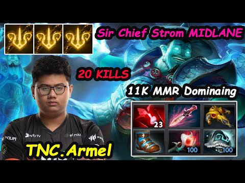TNC Armel [Storm Spirit] MIDLANE Witch Blade Build 11K MMR SKILL PLAY DOMINATE Dota 2 7.28 Gameplay