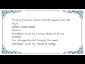 Voice of the Beehive - Moon of Dust Lyrics