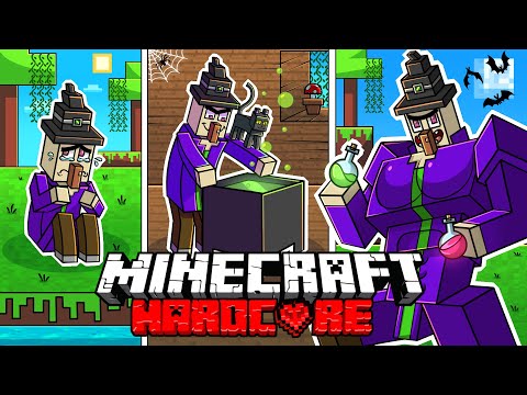 Zozo - I Survived 1000 Days as a WITCH in HARDCORE Minecraft - Halloween Compilation