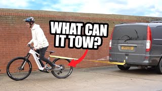 HOW MUCH WEIGHT CAN AN E-BIKE HANDLE? - MTB TOW CHALLENGE!