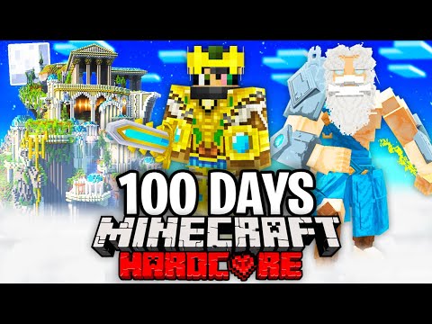 EPIC! Surviving 100 Days on Mount Olympus in Minecraft