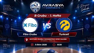 FİBA GRUP 🆚 TURKCELL | CANLI | Avrasya Corporate Voleybol Ligi 1.Hafta