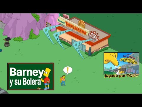 Los Simpson Springfield "Barney Gumble y su Bolera" por Tony