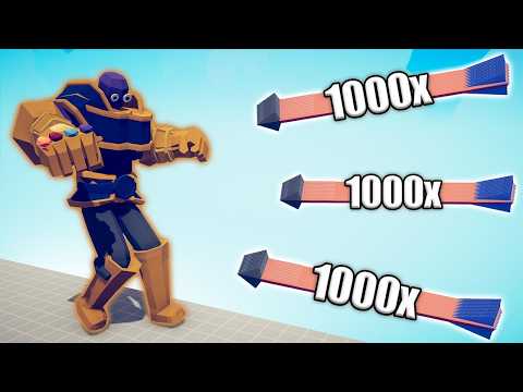 THANOS vs 1000x OVERPOWERED UNITS - TABS | Totally Accurate Battle Simulator 2024