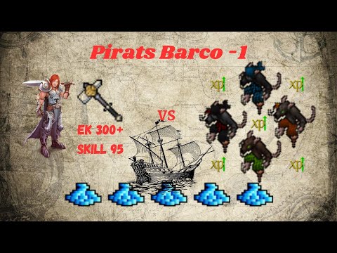 [Tibia] - Pirats Barco -1 | Level 300+ | EK Hunt Solo | Skill Club 96 | 1.6KK/h RAW | 500k profit