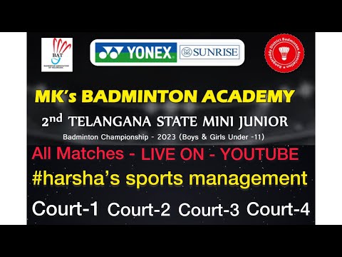 2nd TELANGANA STATE MINI JUNIOR BADMINTON CHAMPIONSHIP 2023