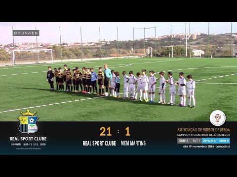Real Sport Clube (21-1) Mem Martins [SUB12 FUT7 2016/2017]