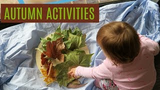 3 EASY & ENTERTAINING AUTUMN / FALL TODDLER ACTIVITIES | DIY SENSORY PLAY IDEAS