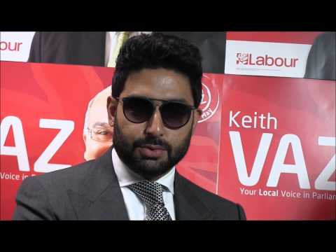 Abhishek Bachchan joins Keith Vaz MP on the campaign trail