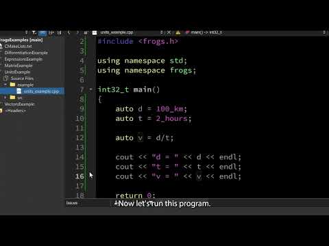 C++ Frogs Introduction | Physical Quantities and Units