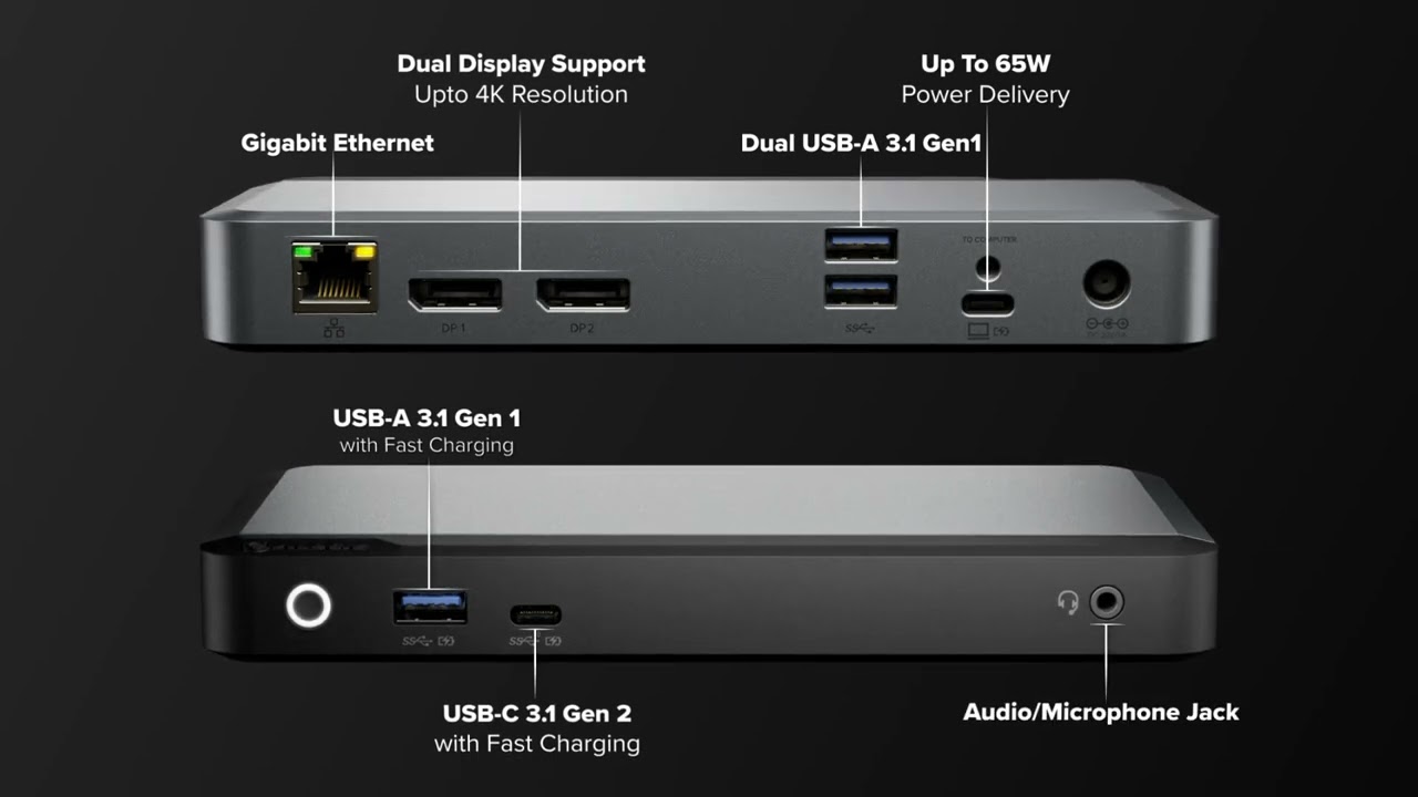 DX2 Dual 4K Display Universal Docking Station