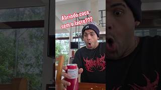 Testando várias maneiras de abrir uma coca?? 🫪 #shorts