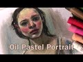 Oil Pastel Portrait | Time lapse ☆ Draw with me