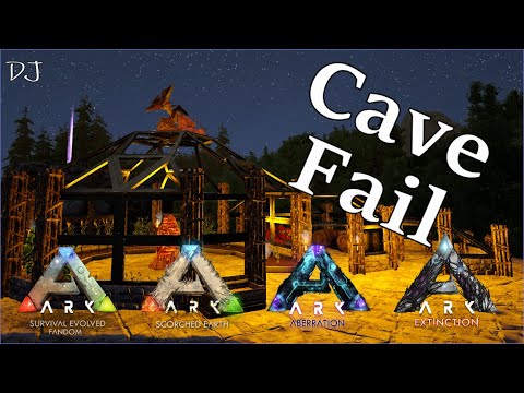 ARK Complete Series - The Island - Ep 9 - Epic cave fail and building a greenhouse
