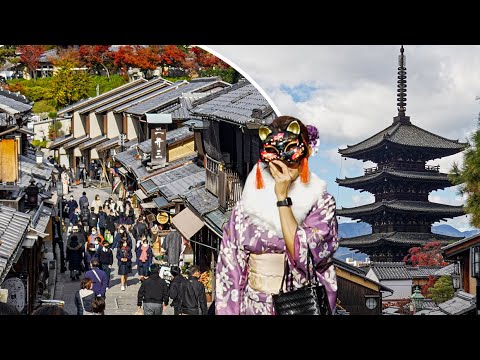 Japan🇯🇵 Kyoto Walk in Nostalgic and Most Beautiful Shopping Streets of Higashiyama Historic District