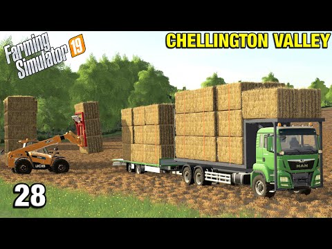 LOADING THE STRAW LORRY Chellington Valley Timelapse - FS19 Ep 28