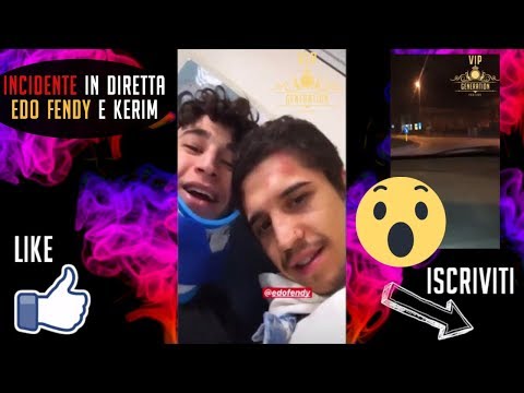 EDO FENDY INCIDENTE CON LA MACCHINA IN DIRETTA INSTA INSIEME A KERIM!!!