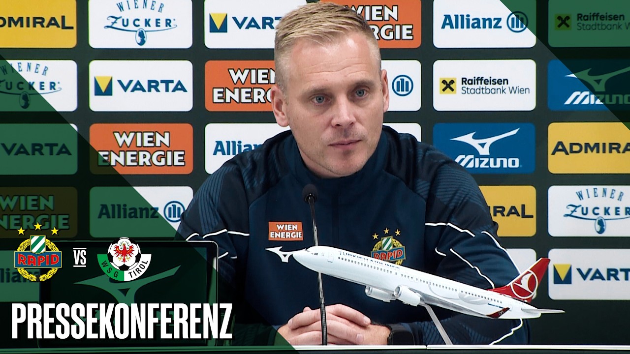 Pressekonferenz nach dem Spiel gegen WSG Tirol