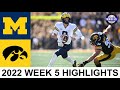 #4 Michigan vs Iowa Highlights | College Football Week 5 | 2022 College Football Highlights