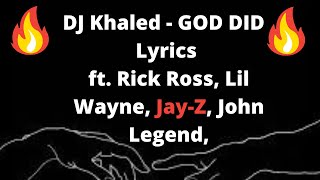 DJ Khaled - GOD DID ( Lyrics ) ft. Rick Ross, Lil Wayne, Jay-Z, John Legend,